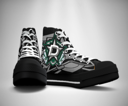 Dallas Stars Printed Canvas Sneakers SHoes - £31.87 GBP+
