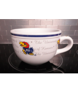 Kansas University Jayhawk Soup Bowl Mug Blue Band Collectible NCAA - £19.57 GBP