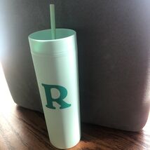 Modern Expressions GREEN  Tumbler With Straw 20oz - Letter R NEW - €6,80 EUR
