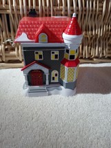 Small Village Town Center Christmas House(Red/White)-Brand New-SHIPS N 24 HOURS - £16.67 GBP
