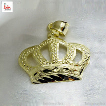 18Kt, 22Kt Gelbgold Diamantschliff König Königin Krone Halskette Anhänger 11-20g - £1,618.88 GBP+