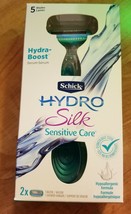 Schick Hydro Silk Sensitive Women&#39;s Razor - 1 Razor Handle and 2 Razor R... - $8.00