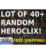 40+ Random HeroClix Figures - Marvel DC Indie TMNT Yugioh Halo Conventio... - $22.85