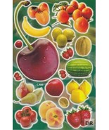 Fruit Food Vegan Craft Kids Kindergarten Sticker 27x18cm/10x7&quot; D265 - $4.99