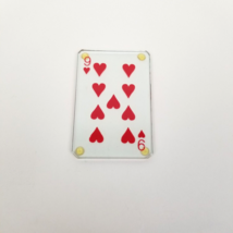 Poker Royal Flush Glass Card Coaster/Casino Bar Decor - £8.69 GBP
