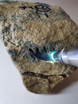 Icy Ice Ocean Blue 100% Burma Jadeite Jade Rough Stone # 1221 gram # 6,105 carat - £27,409.84 GBP