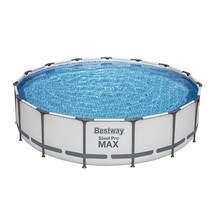 Bestway: Steel Pro MAX 15&#39; X 42&quot; Above Ground Pool Set - 3955 Gallon, Outdoor Fa - £552.20 GBP