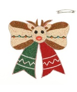   Christmas Rudolph Bow Barrette Hair Clip - $654.21 MXN