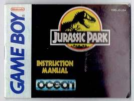Nintendo Gameboy Jurassic Park instruction Manual Only Rare HTF - $24.39