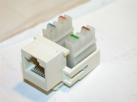 jack,telephone,rj45,snap in, almond 569014-2 Enhanced Category 5 jacks a... - $6.70