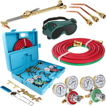 Gas Welding Cutting Brazing Set Portable Welder Tool Nozzles Regulator H... - £201.62 GBP