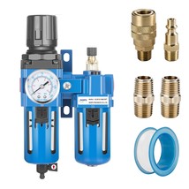 Nanpu 1/2&quot; Npt Compressed Air Filter Regulator Lubricator Combo, Water/O... - $81.95