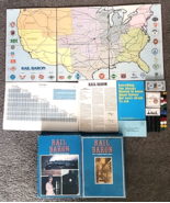 VTG 1977 Rail Baron Game Building Railroad Empires - Avalon Hill GA-295 ... - £53.56 GBP