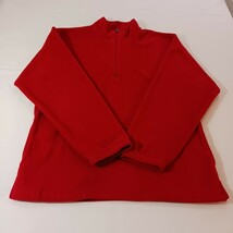 Sun River Khakis Men's 1/4 Zip Long Sleeve Pullover Red Sweatshirt Size Medium image 8