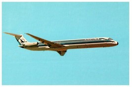 Republic Airlines McDonnell Douglas DC 9 Super 80 Airplane Postcard - £5.20 GBP