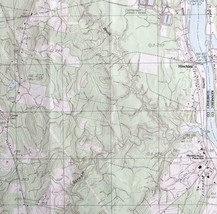 Map Hinckley Maine USGS 1982 Topographic Geological 1:24000 27x22&quot; TOPO14 - $44.99