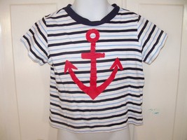 First Impressions Play Striped Anchor T-Shirt Size 24 Months Boy NWOT - £12.11 GBP