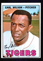 Detroit Tigers Earl Wilson 1967 Topps #305 ex - £1.76 GBP