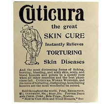 Cuticura Skin Medical 1894 Advertisement Victorian Quack Medicine ADBN1hh - €17,25 EUR