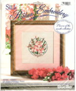 Bucilla Gladiolus Silk Ribbon Embroidery Kit with Precut Mounting Mat - £9.56 GBP