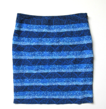 White House Black Market Soft Pencil in Blue Hues Tiered Layered Chiffon... - £6.32 GBP