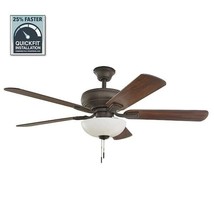 For Parts Only - Downroad - Hampton Bay Rothley Ii 52&quot; Led Bronze Ceiling Fan - £11.78 GBP