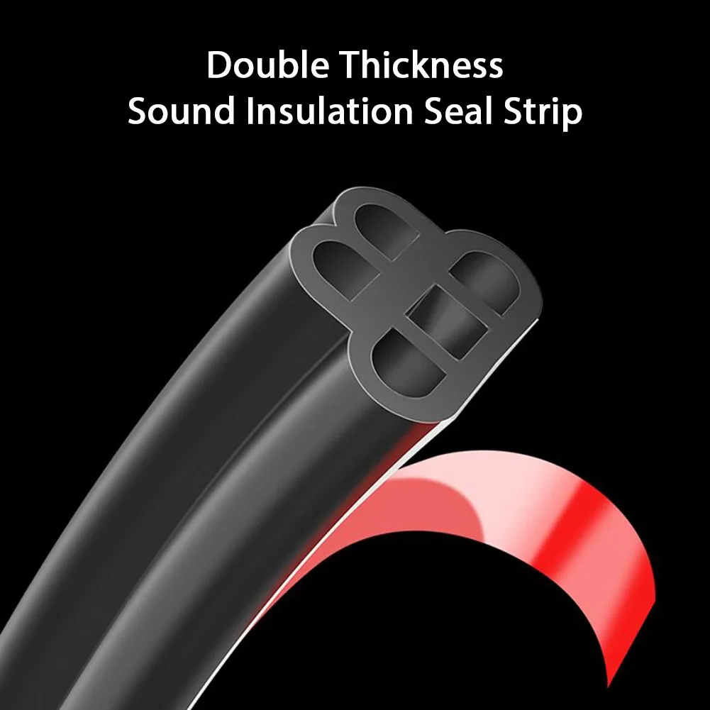 5 Meters Car Door Seal Strips Sticker L Type Weatherstrip Rubber Seals S... - £14.16 GBP