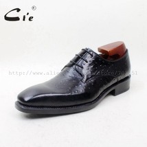 Free Shipping Bespoke Handmade Embossed Ostrich Calf Leather Bottom Breathable G - £385.26 GBP