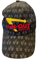 Hat Retro In N Out Burger Cap Adjustable Baseball Black Red Grey Palm Tree - £11.10 GBP