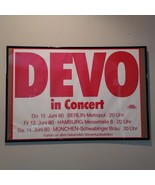 Vintage Devo in Concert German Poster Berlin Munich Hamburg 23&quot;x33&quot; - £59.90 GBP