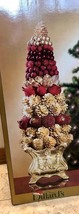 Red and Gold Decorated Table Top Tree Christmas 24&quot; New NIB Dillard Trim... - £99.91 GBP