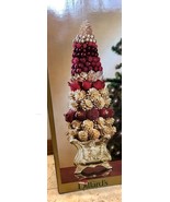 Red and Gold Decorated Table Top Tree Christmas 24&quot; New NIB Dillard Trim... - $125.00