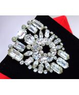 Large Eisenberg Originals 1940s Fur Clip – Rare Star‑Cut Rhinestones - $199.50