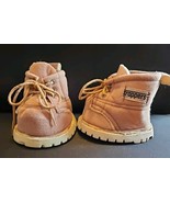 Vintage 1980s &quot;Trappers&quot; Bear Plush Stuffed Toy Replacement Boots Tan - $23.37 CAD