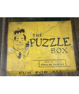 Vintage The Puzzle Box Popular Puzzles Up-sy Down-sy/Juggle Head/Ring-Ta... - $357.91 MXN
