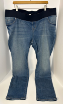 Old Navy Womens Maternity Pants Size 20L 44x32 Medium Wash Stretch Elast... - $38.63 CAD
