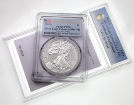 2019-S Silver Eagle Enhanced Reverse Proof FDOI PCGS PR70 w/ CoA #09312 - £2,787.16 GBP