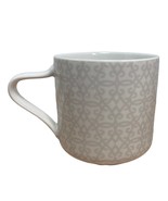 Starbucks 2014 Damask Tapestry White Cream Ceramic Coffee Mug  - £7.71 GBP
