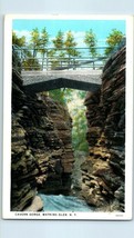 Bridges Postcard Bridge over Cavern Gorge Watkins Glen New York - £7.87 GBP