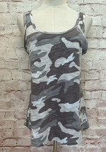 Old Navy Womens Sleeveless Tank Top Neutral Camo Camouflage Slub Knit Si... - $12.80