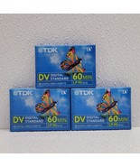 TDK DVC 60 Mini DV Digital Video Cassettes Tapes Lp:90 Sp:60 - NEW SEALED - $17.34 CAD