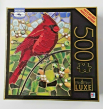 Big Ben Luxe 500 Piece Jigsaw Puzzle Cardinal Glass Cynthie Fisher - £15.23 GBP