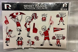 UW Wisconsin Badgers Spirit Family Window Decals NEW ~ 13 Decals ~ Great... - £6.93 GBP