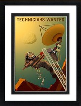 NASA Poster Mars Technicians Wanted Framed Display Various Sizes - £49.44 GBP