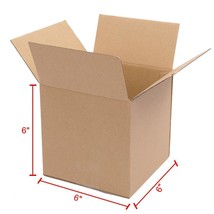 100 6X6X6 Cardboard Packing Mailing Moving Shipping Boxes Corrugated Box Cartons - £62.95 GBP