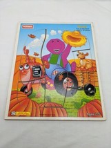 Playskool Barney Fun On The Farm 10 Piece Wooden Puzzle - $11.88