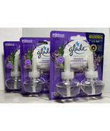 TRANQUIL LAVENDER &amp; ALOE 6 Glade PlugIns Scented Oil Refills New - £15.49 GBP