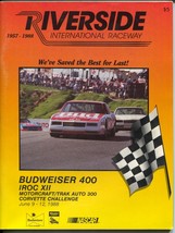 Riverside Int&#39;l Raceway NASCAR Race Program-6/1988-B.Allison-last event-FN/VF - £145.38 GBP