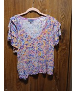 Democracy Women’s Size L Multicolored Blouse - EUC - $10.00