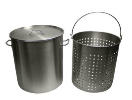Aluminum Outdoor Fryer Pot with Basket - 30 Qt. - $89.00